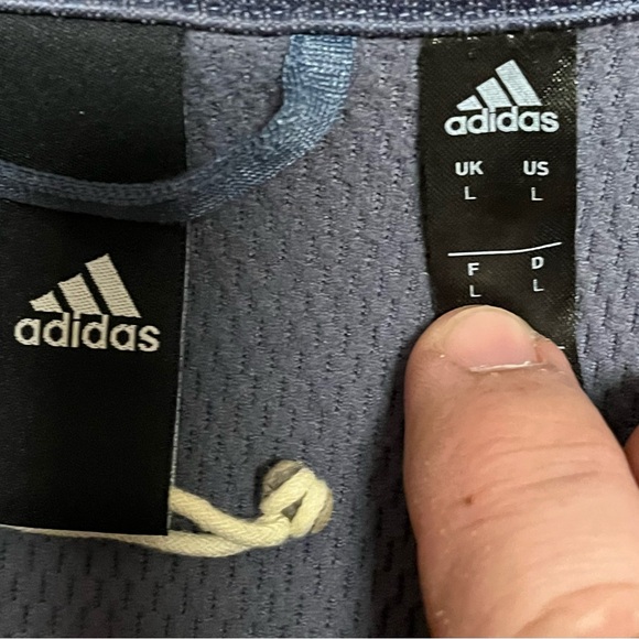 adidas Blue Performance Jacket - Picture 2 of 6